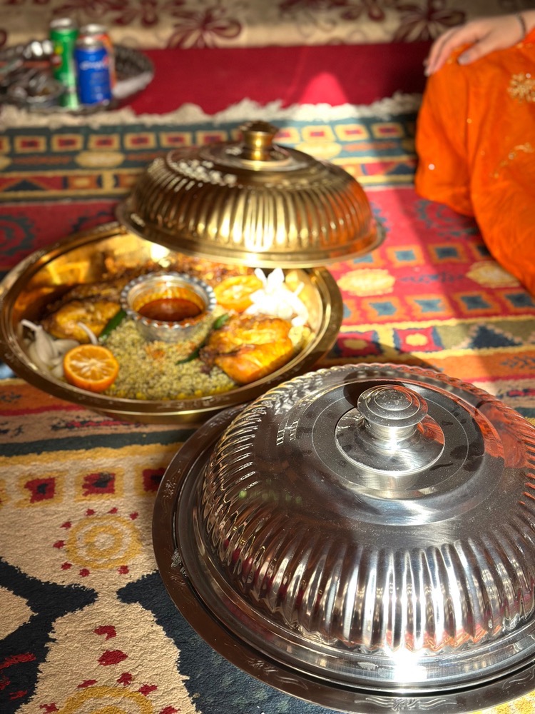 ظرف مغربی نقره ایی سایز ۴۰