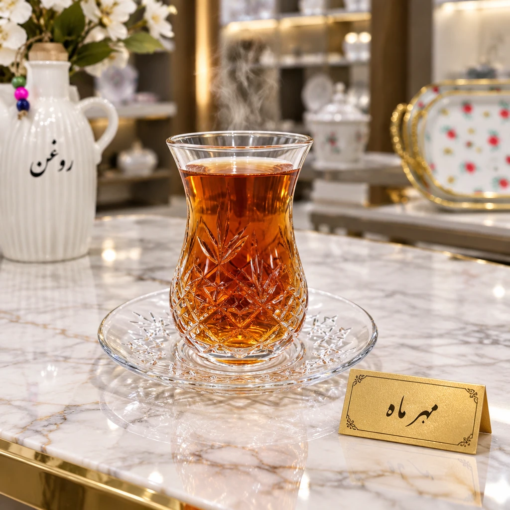 لیوان ترکی و نعلبکی ۱۲عددی